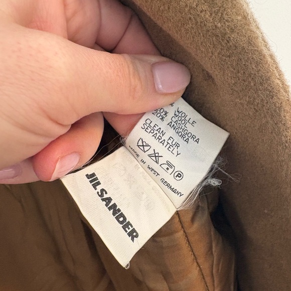 Vintage Jil Sander Tan Teddy Jacket with Plush Collar - Size 38 - Picture 5 of 12